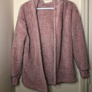 Pink Fluffy Cardigan